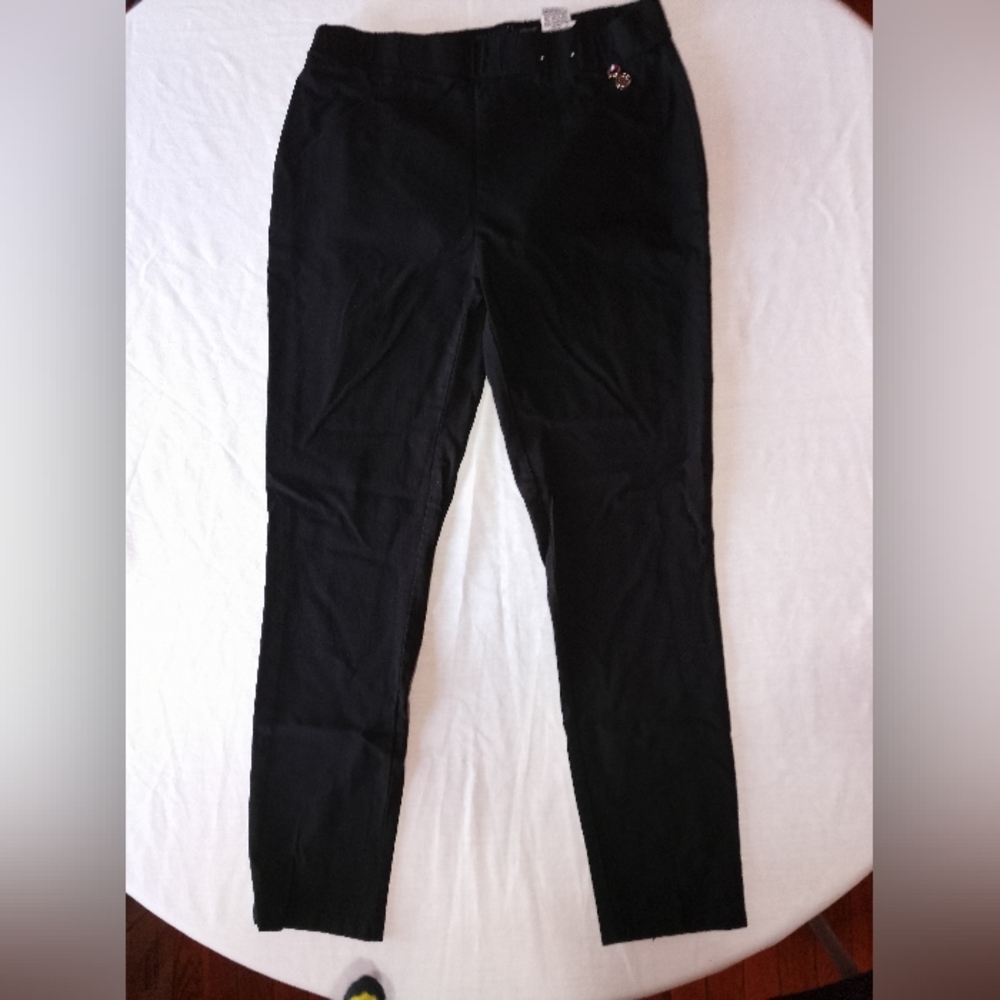 Tommy Hilfiger Stretch Black Pants Business Casual